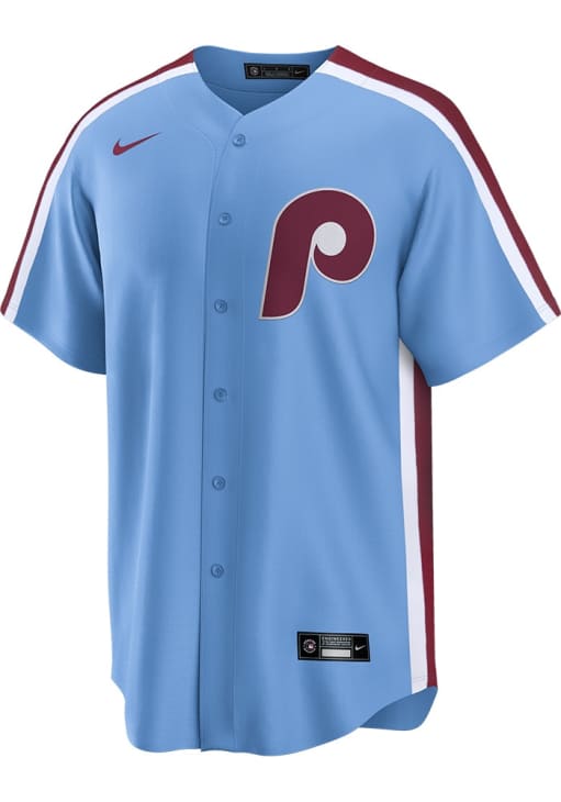 Kyle Schwarber Philadelphia Phillies Mens Replica Alt Jersey - Light Blue