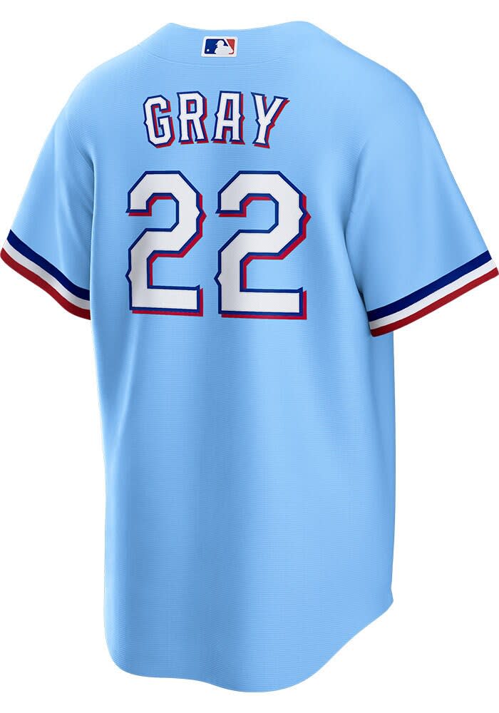 Jon Gray Texas Rangers Mens Replica LIGHT BLUE Alt Jersey