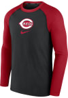 Main image for Nike Cincinnati Reds Mens Black Game Long Sleeve Sweatshirt
