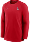 Main image for Nike St Louis Cardinals Mens Red Pregame Long Sleeve Sweatshirt