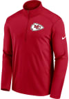 Main image for Nike Kansas City Chiefs Mens Red PACER Long Sleeve 1/4 Zip Pullover
