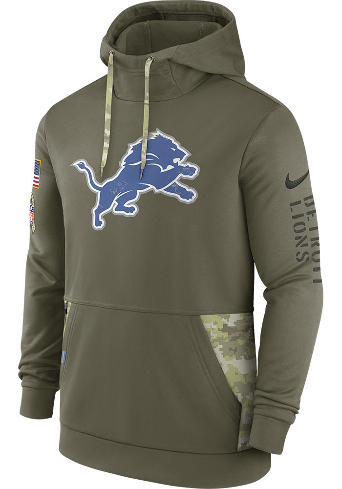 Nike Detroit Lions No72 Halapoulivaati Vaitai Olive Youth Stitched NFL Limited 2017 Salute To Service Jersey