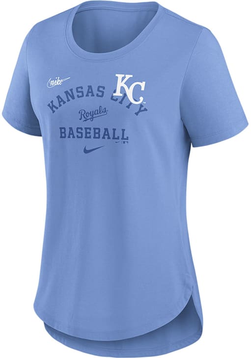 Nike Kansas City Royals Womens LIGHT BLUE Touch T-Shirt 17329334