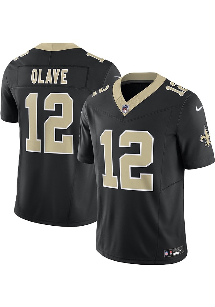 Chris Olave New Orleans Saints Mens Vapor F.U.S.E. Limited Football Jersey BLACK
