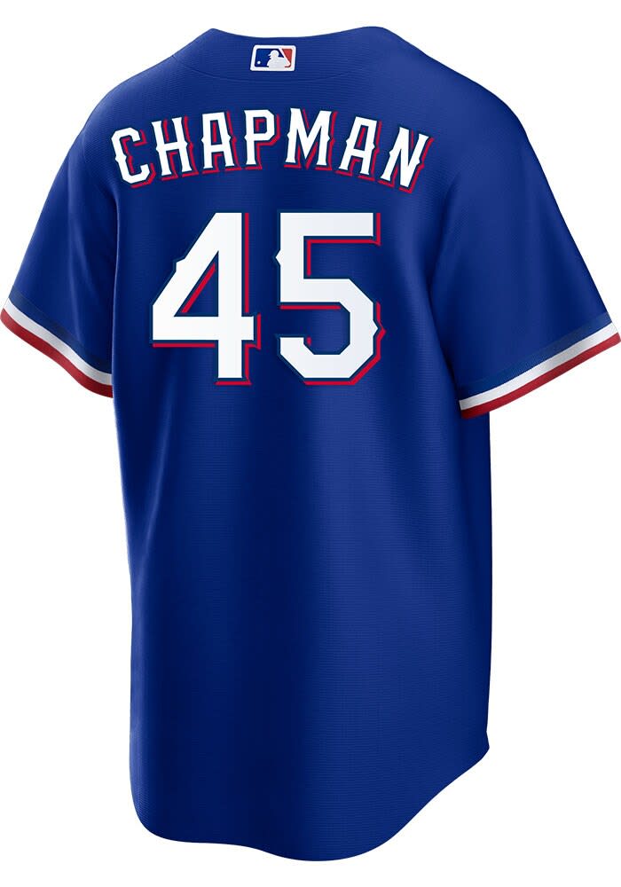 Aroldis Chapman Texas Rangers Mens Replica Alt Jersey Blue