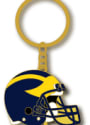 Michigan Wolverines Helmet Keychain