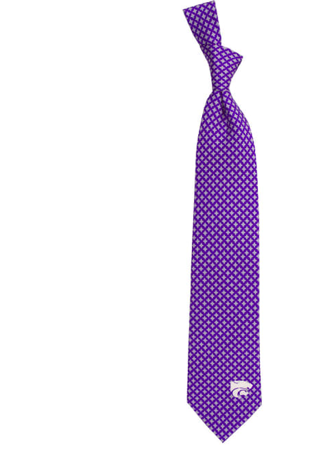 Diamente K-State Wildcats Mens Tie - Purple