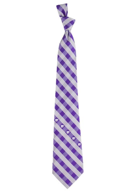 Check K-State Wildcats Mens Tie - Purple