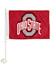 Main image for Red Ohio State Buckeyes 11x16 Car Flag