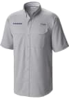 Main image for Mens K-State Wildcats Grey Columbia Heat Seal Low Drag Offshore Short Sleeve Dress Shirt