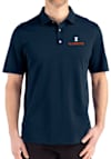 Main image for Illinois Fighting Illini Navy Blue Cutter and Buck Advantage Refresh Pique Big and Tall Polo