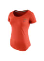 Nike Oklahoma State Cowboys Juniors Tri-Blend Scoop Orange Scoop T-Shirt