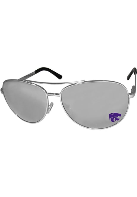 Aviator K-State Wildcats Womens Sunglasses - Silver