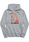 Main image for Toddler Illinois Fighting Illini Grey Vive La Fete Excavator Long Sleeve Hooded Sweatshirt