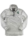 Main image for Michigan State Spartans Womens Grey Sherpa 1/4 Zip Pullover