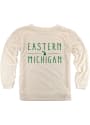 Eastern Michigan Eagles Womens Cozy Crew Sweatshirt - Oatmeal
