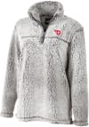 Main image for Dayton Flyers Womens Grey Sherpa 1/4 Zip Pullover