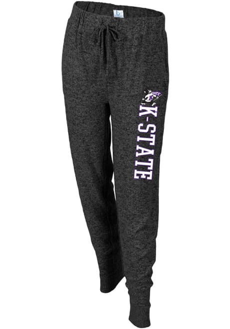 Womens Charcoal K-State Wildcats Cuddle Sweatpants