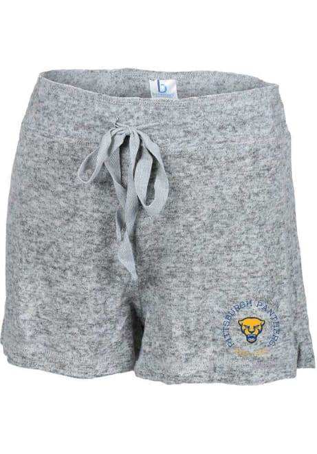 Womens Grey Pitt Panthers Cuddle Shorts