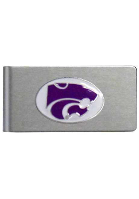 Brushed Metal K-State Wildcats Mens Money Clip