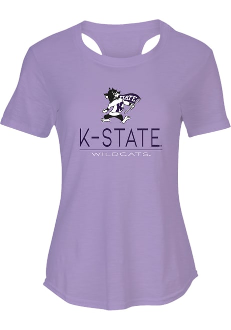 K-State Wildcats Cut it Out Short Sleeve T-Shirt - Lavender