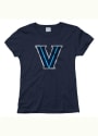Villanova Wildcats Womens Navy Blue Glitzy T-Shirt