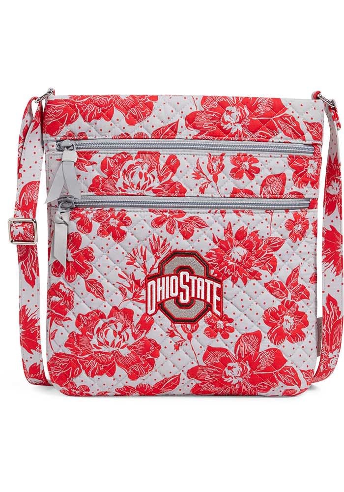 Triple Zip Ohio State Buckeyes Womens Purse RED