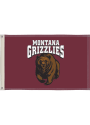 Montana Grizzlies 2x3 Maroon Silk Screen Grommet Flag