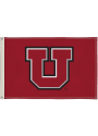 Utah Utes 2x3 Grey Silk Screen Grommet Flag