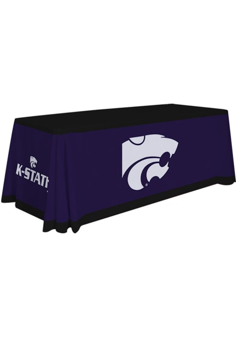 Purple K-State Wildcats 6 Ft Fabric Tablecloth
