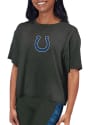 Indianapolis Colts Womens Cropped T-Shirt - Grey
