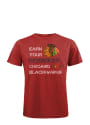 Chicago Blackhawks Red Earn Your Feathers Fashion Tee