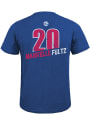 Markelle Fultz Philadelphia 76ers Blue Record Holder Fashion Player Tee