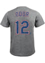 Rougned Odor Texas Rangers Grey Name and Number Fashion Tee