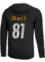 Jesse James Pittsburgh Steelers Majestic Threads Primary N N Long Sleeve T-Shirt - Black