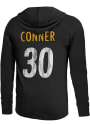 James Conner Pittsburgh Steelers Majestic Threads Primary Name And Number Long Sleeve T-Shirt - Black