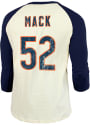 Khalil Mack Chicago Bears Majestic Threads Primary Name And Number Long Sleeve T-Shirt - Navy Blue