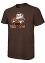 Brownie Cleveland Browns Majestic Threads Retro Primary Fashion T Shirt - Brown