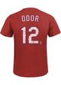 Rougned Odor Texas Rangers Majestic Threads Name And Number T-Shirt - Red