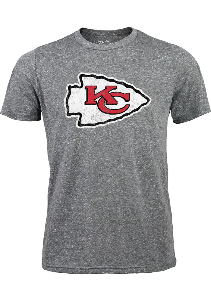 Travis Kelce Kansas City Chiefs Grey Name And Number Short Sleeve Fashion  Player T Shirt
