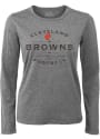 Cleveland Browns Womens Boyfriend Vintage T-Shirt - Grey