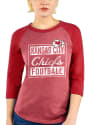 Kansas City Chiefs Womens Square Script T-Shirt - Red