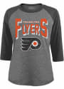 Philadelphia Flyers Womens Raglan T-Shirt - Grey