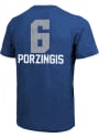 Kristaps Porzingis Dallas Mavericks Majestic Threads Aldo T-Shirt - Blue