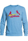 Main image for St Louis Cardinals Mens Light Blue Wordmark Long Sleeve Fashion Sweatshirt