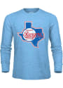 Texas Rangers Coop Logo Fashion T Shirt - Light Blue