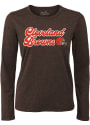 Cleveland Browns Womens Funky Town T-Shirt - Brown