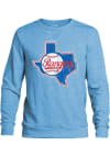 Main image for Texas Rangers Mens Light Blue Coop Logo Long Sleeve Fashion Sweatshirt