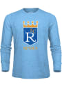 Kansas City Royals Coop Logo Fashion T Shirt - Light Blue