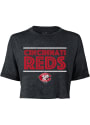 Cincinnati Reds Womens Phosphate T-Shirt - Black